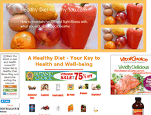Tablet Screenshot of healthy-diet-healthy-you.com